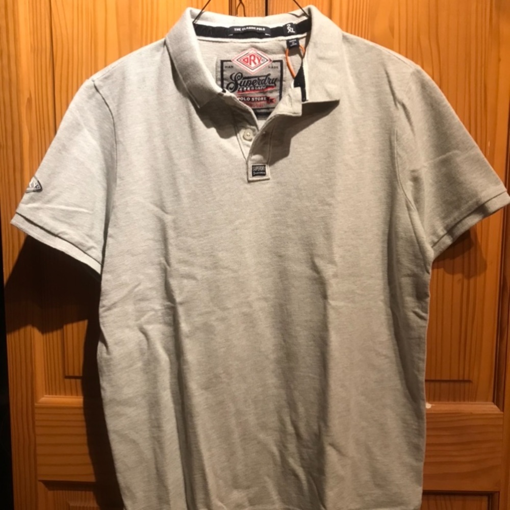 Gray Superdry polo